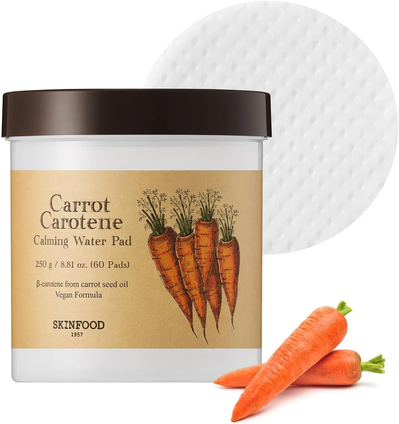 Skinfood Carrot Carotene Calming Water Pad 250 gr (60psc)