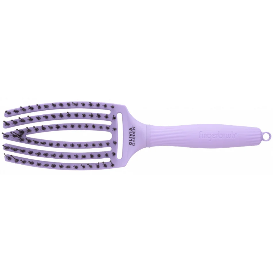 Olivia Garden Fingerbrush Combo 90s Grape Soda hairbrush