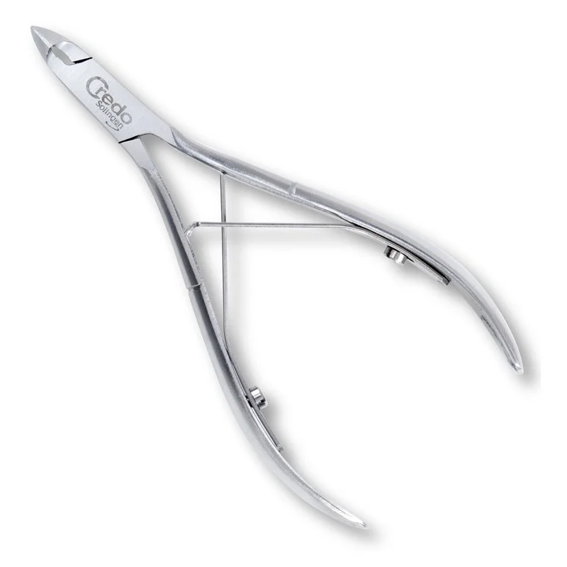 Credo Professional Cuticle Tweezers, Stainless Steel, Matte, 10 Cm