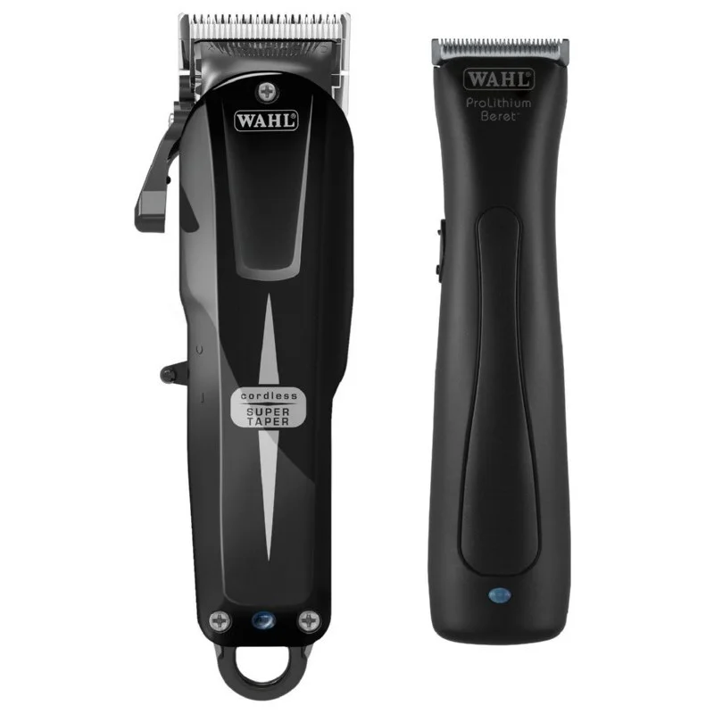 Wahl PRO Professional Cordless Combo Super Taper and Pro Lithium Beret 08592-017H