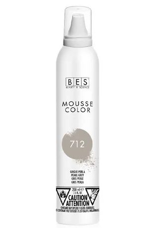 BES Mousse Color 712 Pearl Gray 200ml