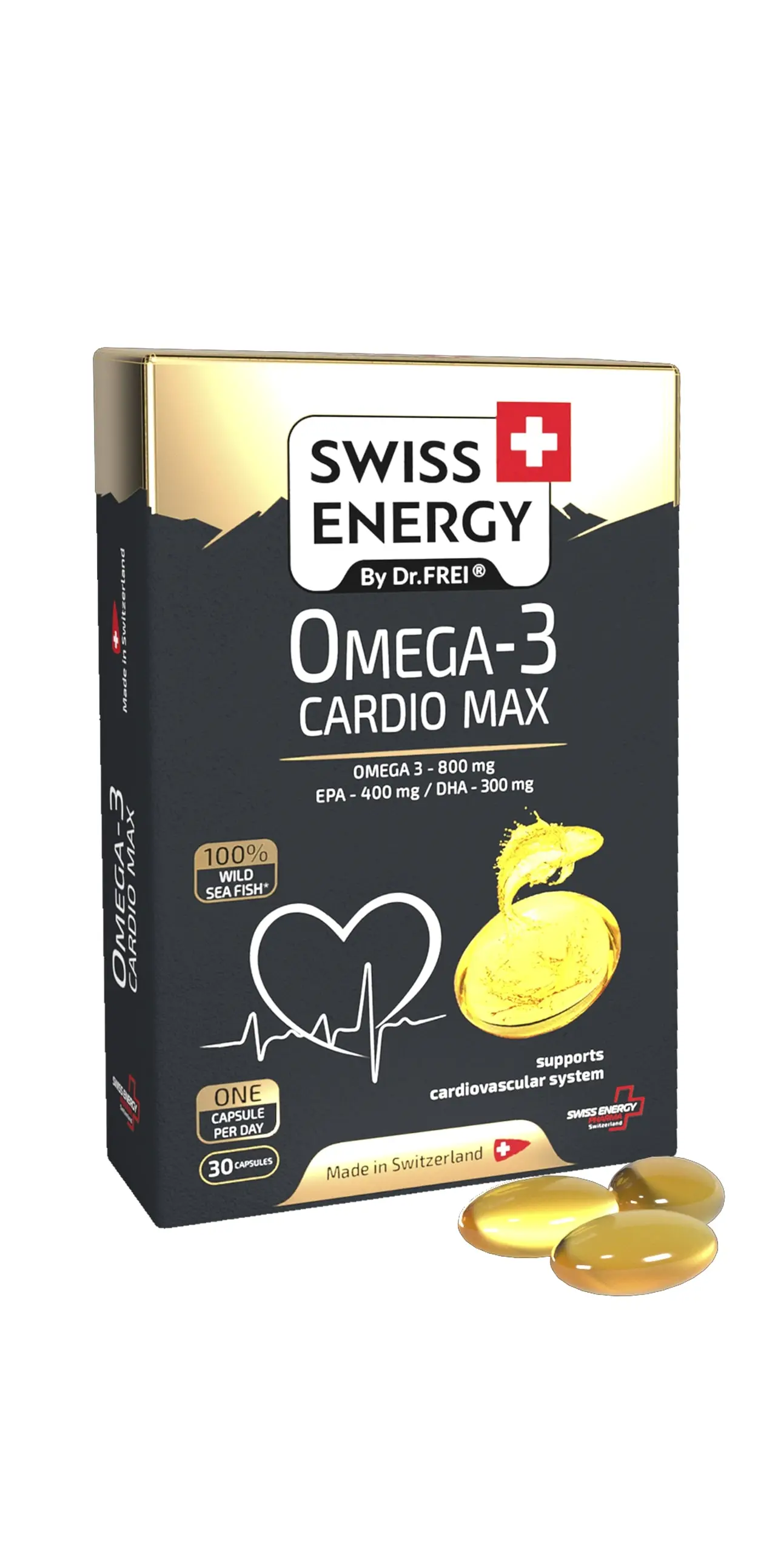 Swiss Energy Omega-3 Cardio Max 30 caps.