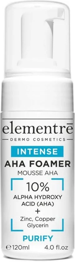 Elementre Dermo Cosmetics 10% Alpha Hydroxy Acid Intense Aha Foamer 120ml