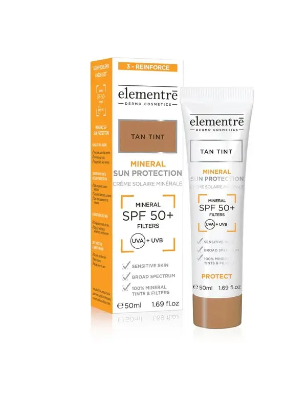 Elementre Dermo Cosmetics SPF 50+ Mineral Sun Protection – Tan Tint 50ml