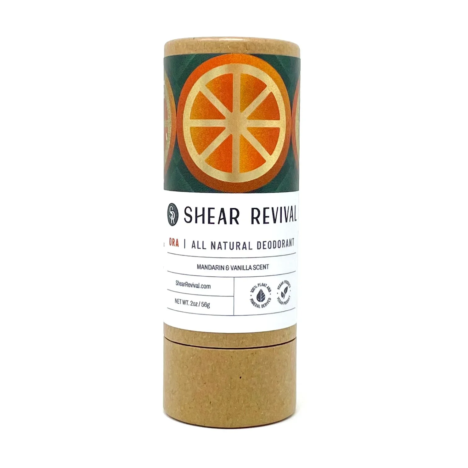 Shear Revival Ora Kõik Looduslik Deodorant Mandariini ja Vanilje Lõhn 56ml