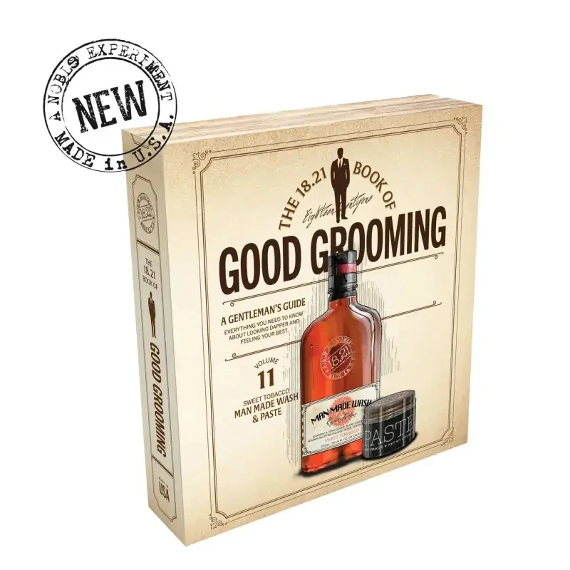 Man Made 18.21  Faux Book Gift Set Sweet Tobacco