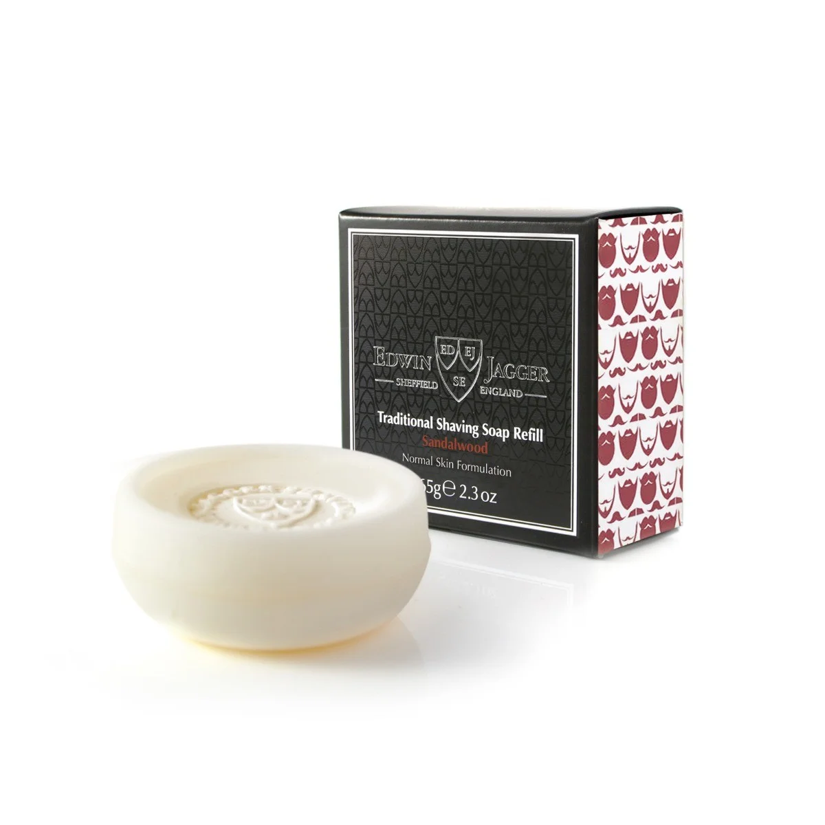 Edwin Jagger Traditional Shaving Refil Soap Sandalwood 65g