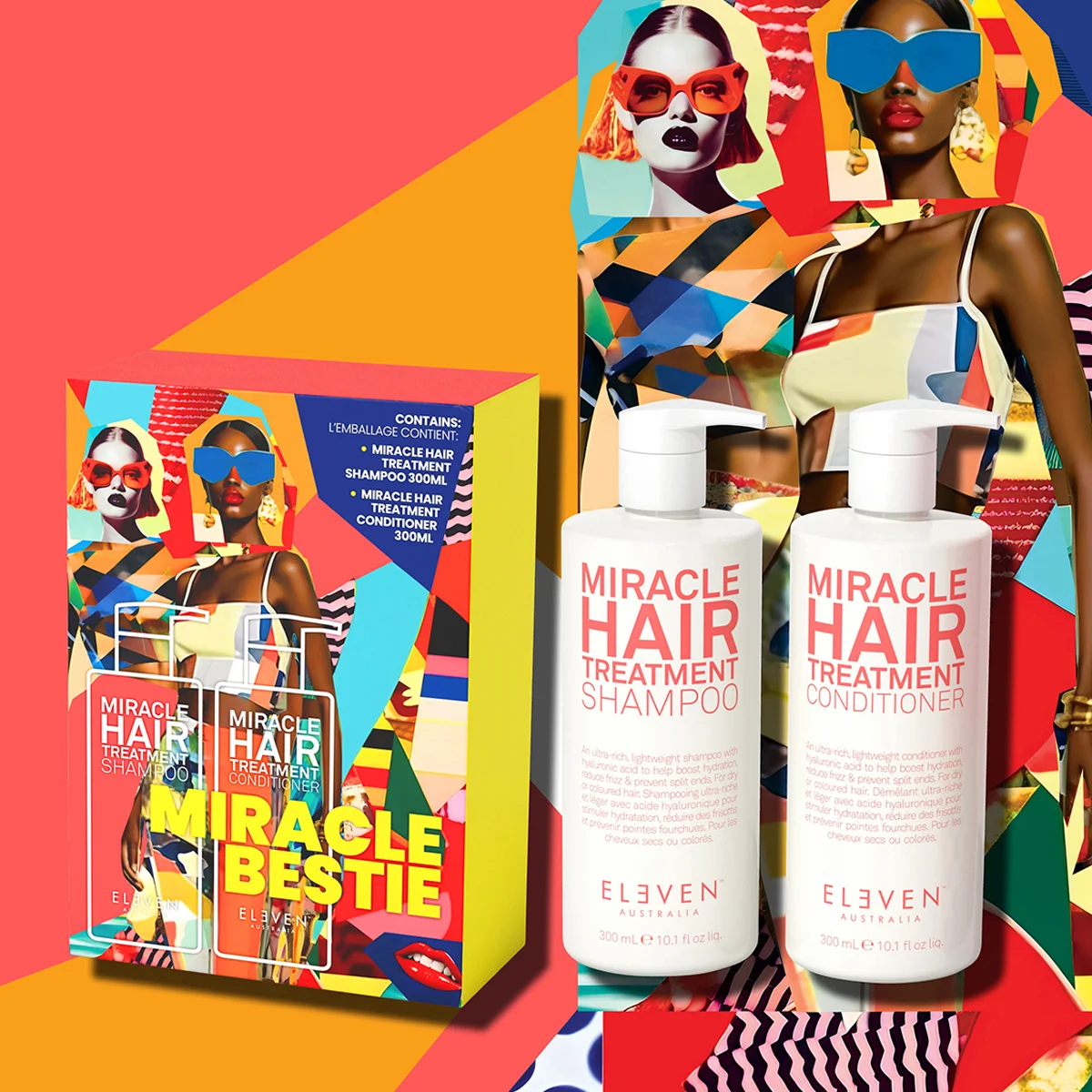 Eleven Australia Bestie Duo Miracle Shampoo 300ml + Conditioner 300ml