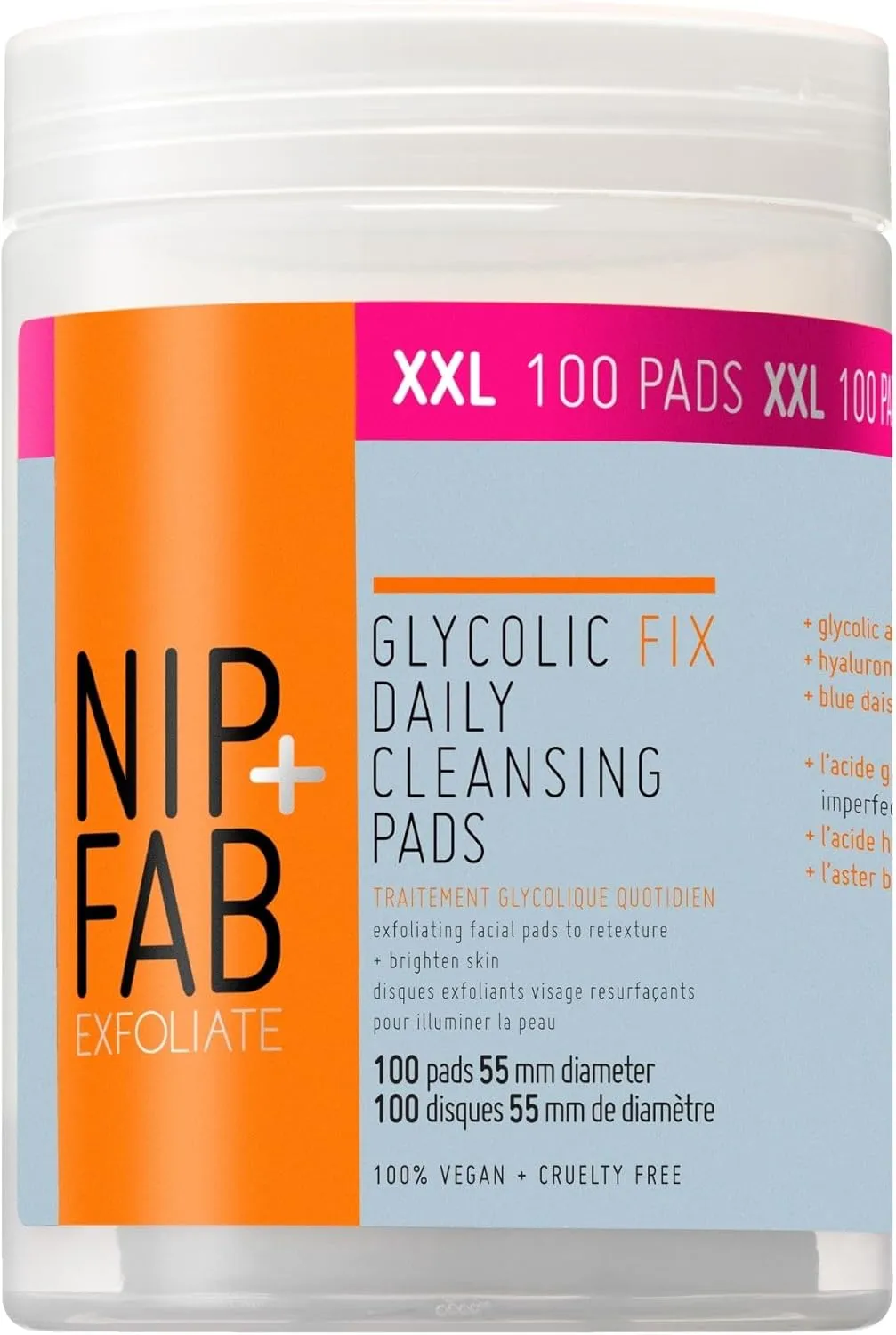 NIP+FAB Illuminate Vitamin C Brightening XXL 100 Pads