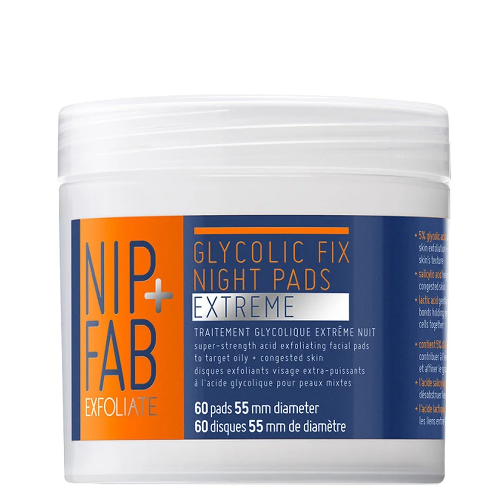 NIP+FAB Exfoliate Glycolic Fix Night Extreme 60 Pads