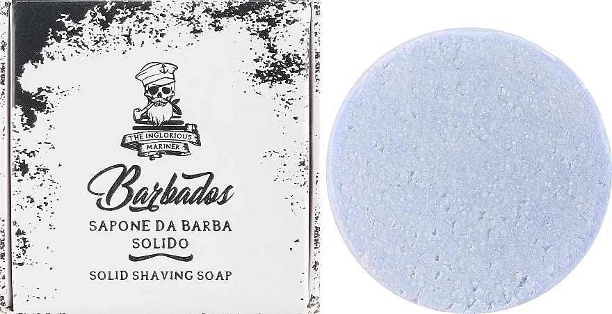 The Inglorious Mariner Barbados – Solid Shave Soap – Eco Refill 70g