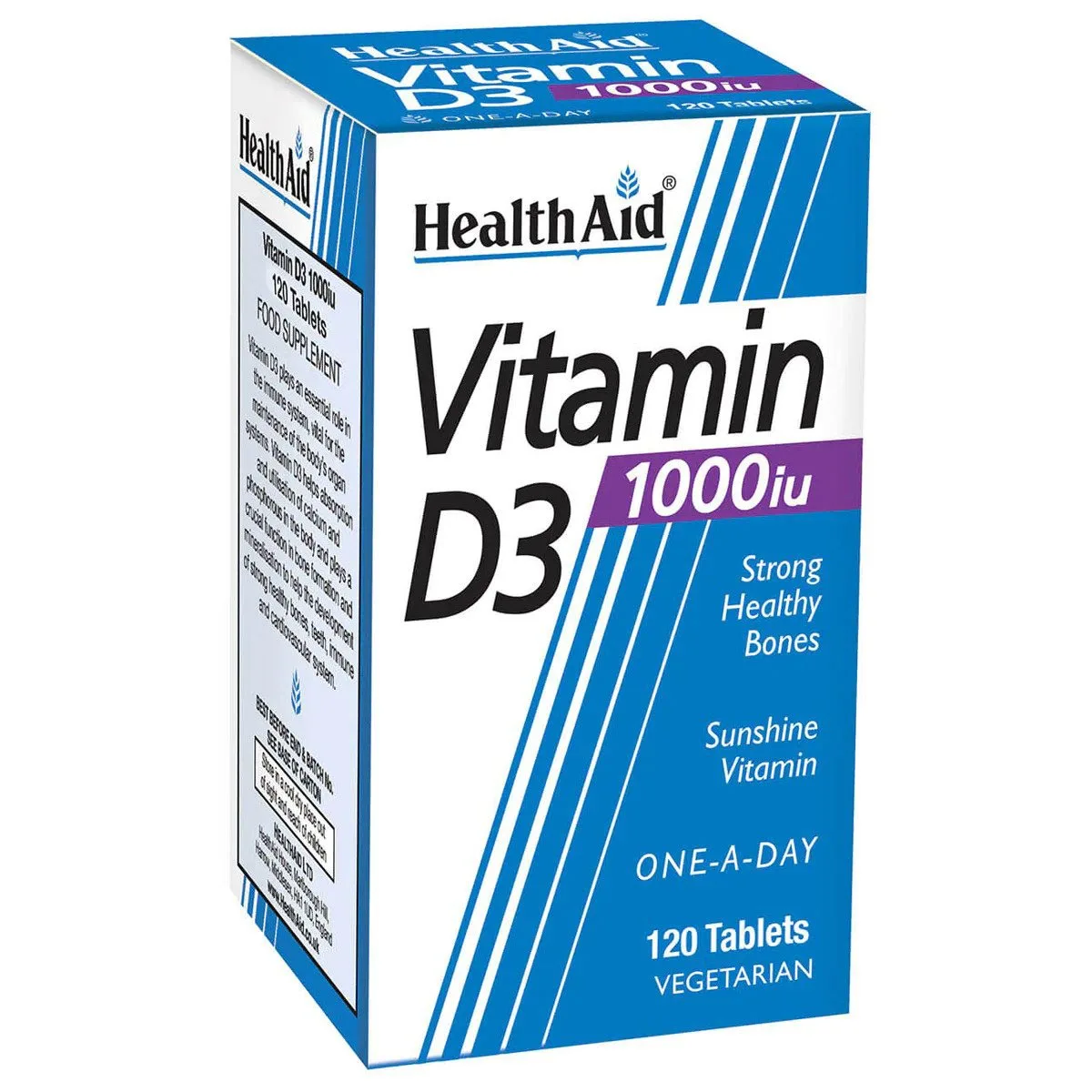 HealthAid Vitamin D3 1000 IU Tablets N120