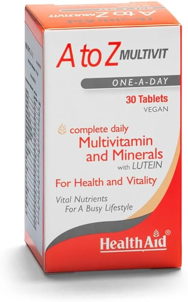 HealthAid A to Z Multivit with Lutein Tablets N90