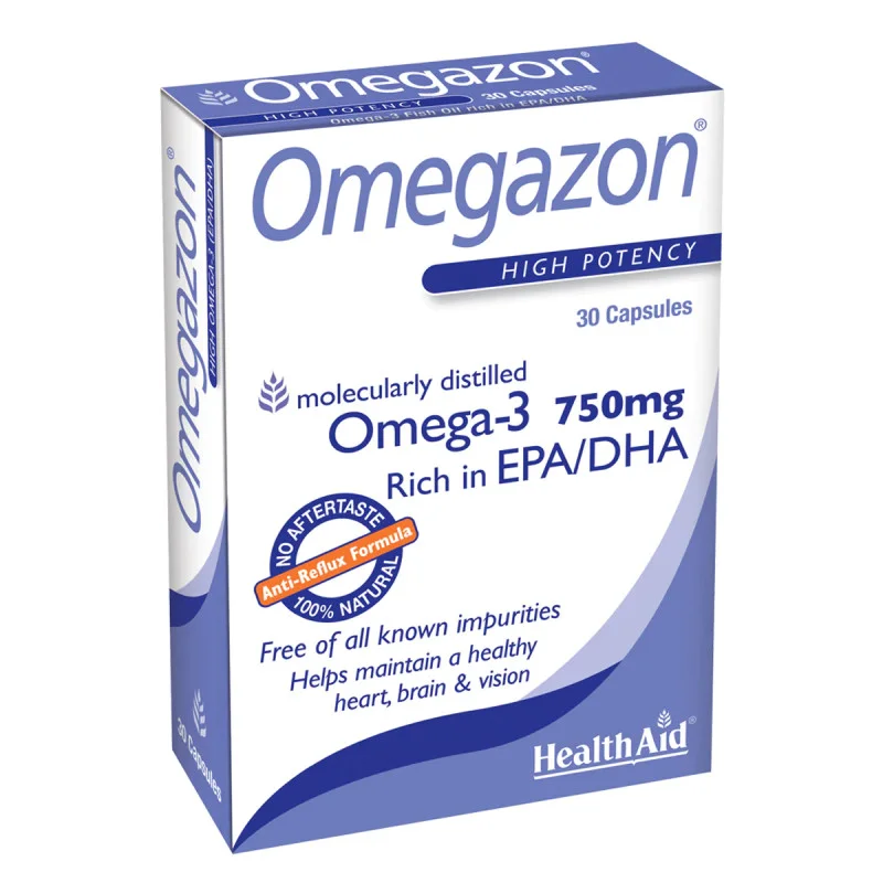 HealthAid Omegazon Omega-3 Fish Oil – Blister Capsules N30