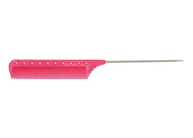 Y.S. Park Comb With Metal Handle YS-112 Pink