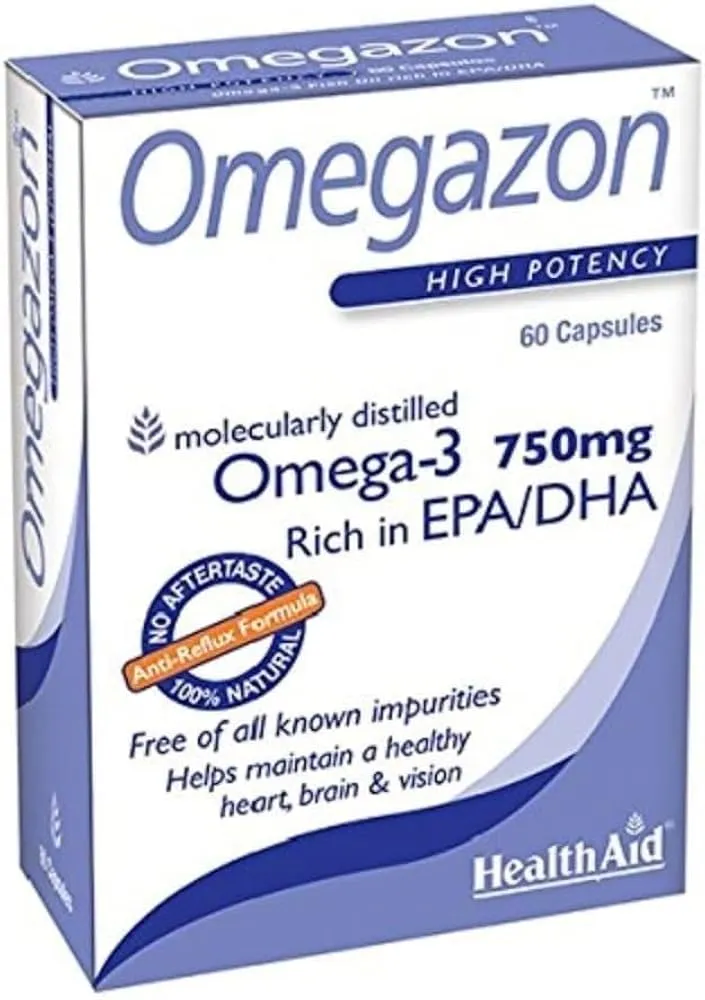 HealthAid Omegazon Omega-3 Fish Oil – Blister Capsules N60