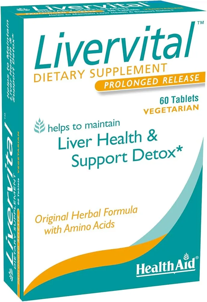 HealthAid Livercare (Amino Acids, Lipotropic Factors, Milk Thistle, Dandelion, Artichoke, Turmeric)