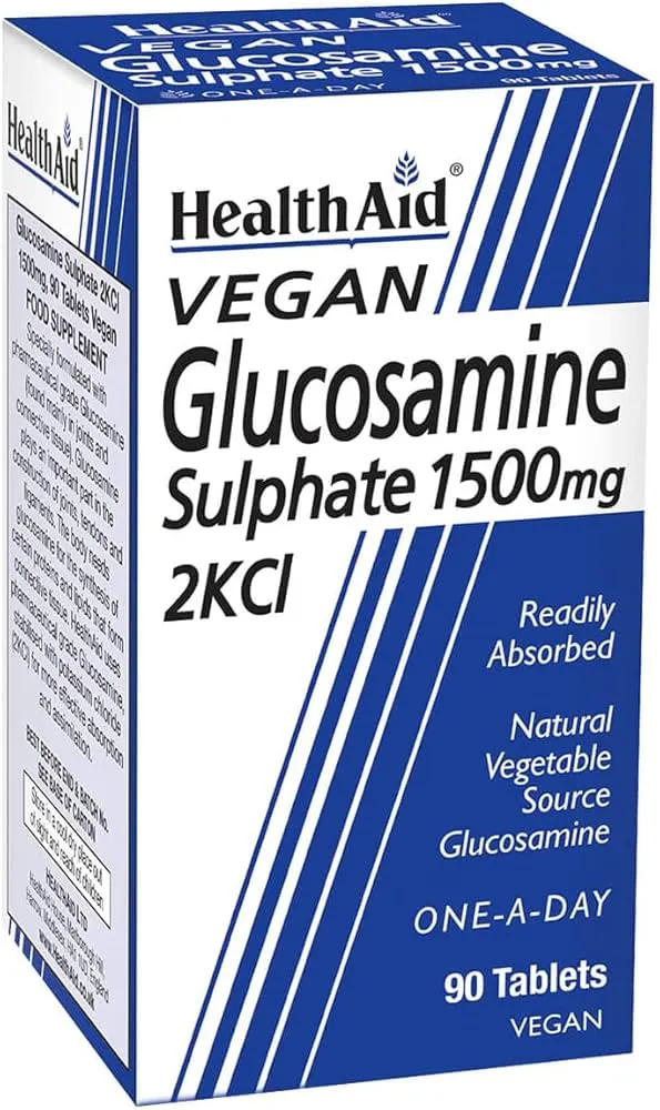 HealthAid Glucosamine Sulphate 2KCl 1000 mg Vegetarian Tablets N90