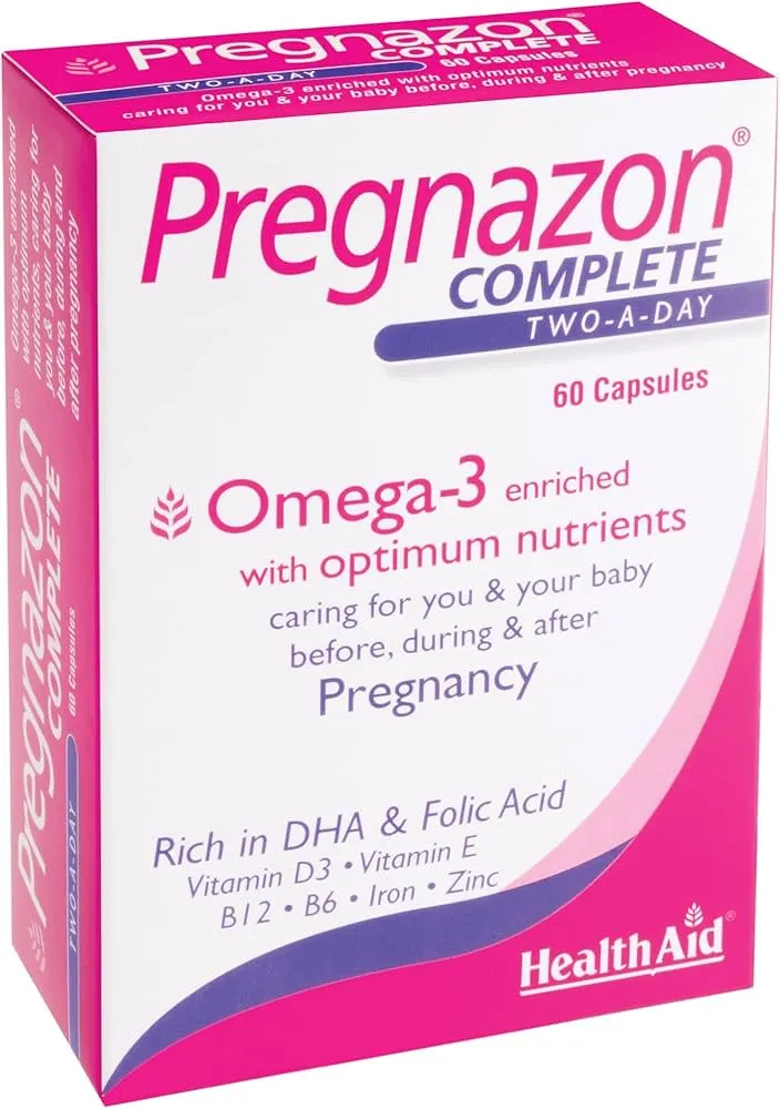 HealthAid Pregnazon (21 Optimal Nutrients for Pregnancy) Tablets N90