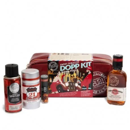 Man Made 18.21 Mens Hair And Body Care Set Dopp Kit Sweet Tobacco