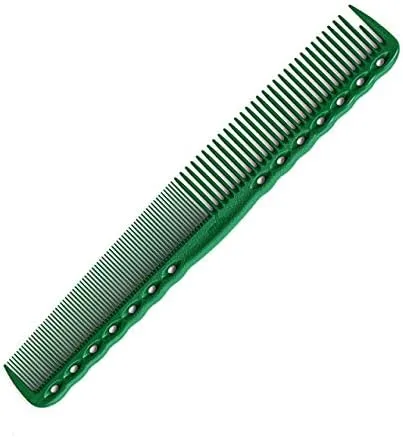 Y.S. Park YS-334G Comb With Sparse And Dense Teeth For Cutting, Green
