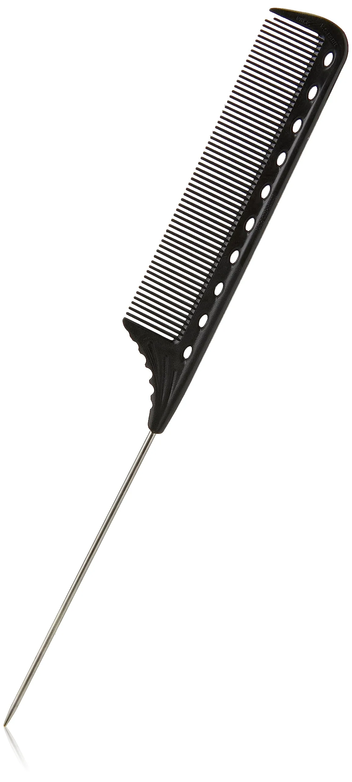 Y.S. Park YS-102C Heat-Resistant Plastic Comb With Metal Tip, Carbon