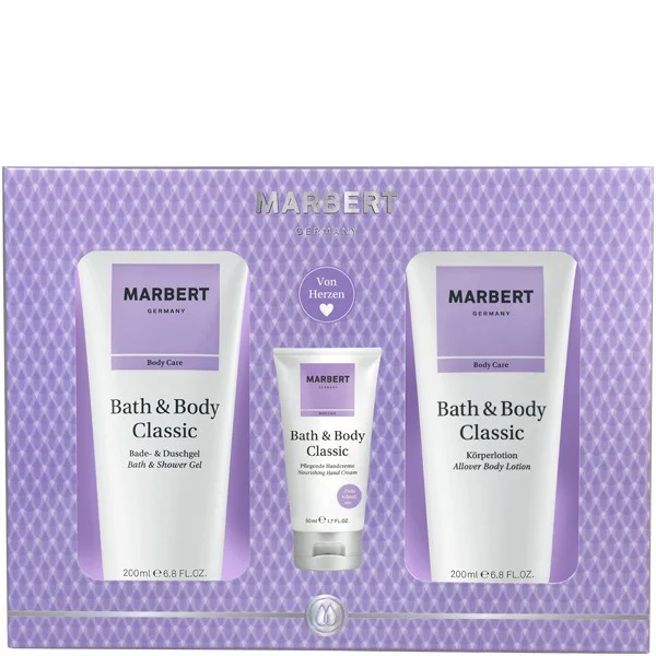 Marbert Bath And Body Classic Gift Set (Body Lotion 200 ml + Shower Gel 200 ml + Hand Cream 50 ml)