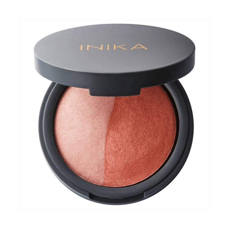Inika Baked Blush Duo – Burnt Peach 6.5g