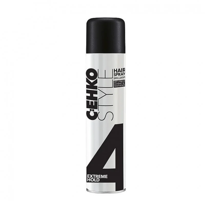 C:Ehko Hairspray Brilliant 4 – Hair Spray, Extra Strong Hold, With Lychee Extract And Panthenol 400