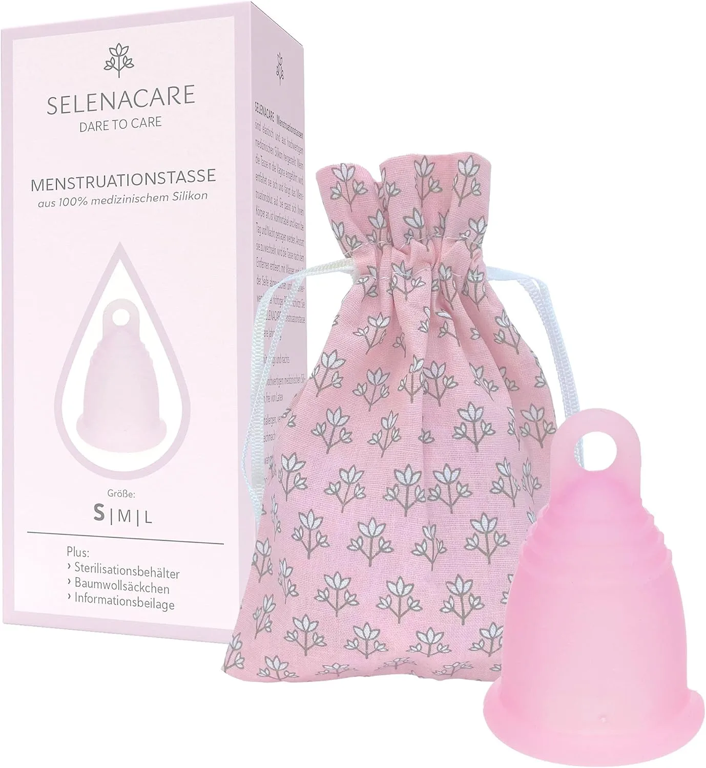 Selenacare Menstrual Cup Premium Transparent L